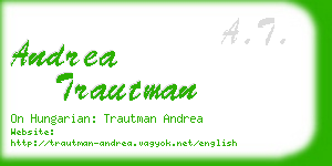 andrea trautman business card